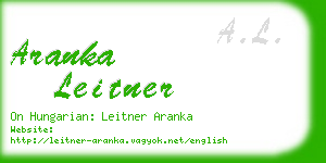 aranka leitner business card